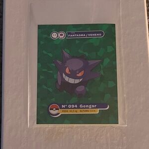 Gengar Rare Kanto y Johto Peru Green Ice Pokémon Sticker